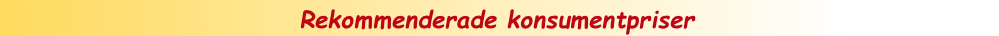 Rekommenderade konsumentpriser